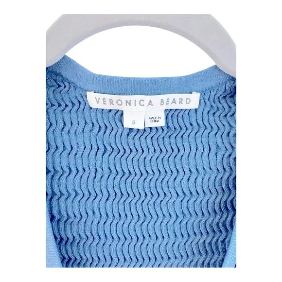 Veronica Beard Sky Blue V-Neck Tank Top - Picture 6 of 9